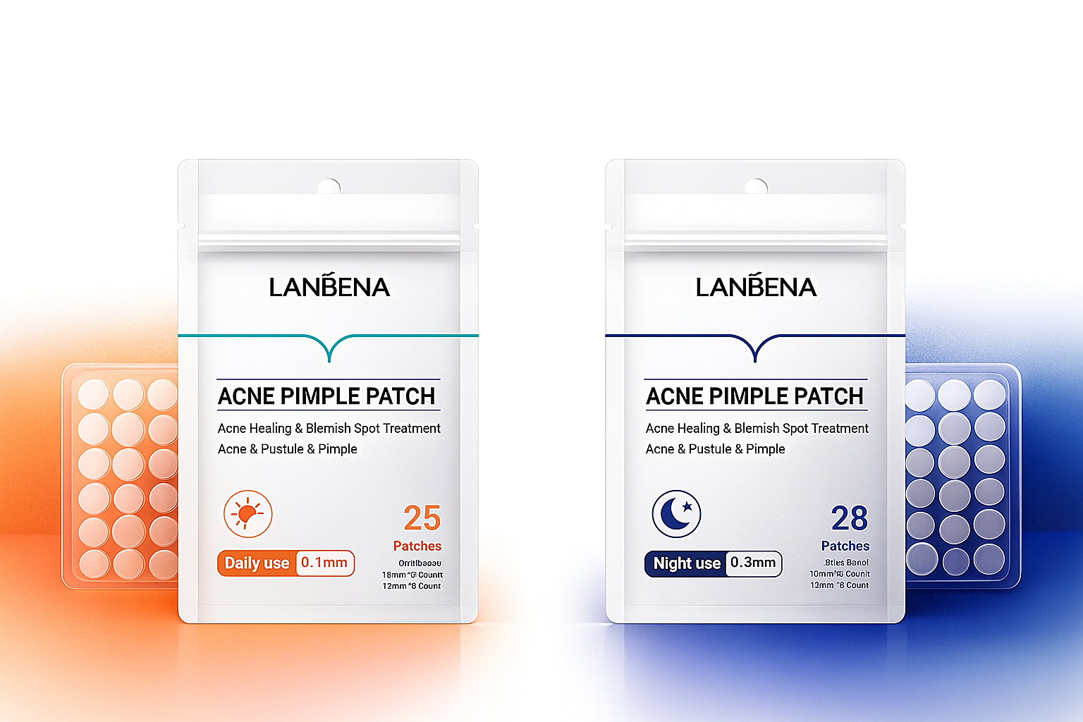 Two packages of LANBENA Acne Pimple Patch 